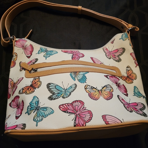 CL By Laundry Butterfly Print Women's Bag Spring Butterflies Purse Shoulder Bag - Picture 5 of 15